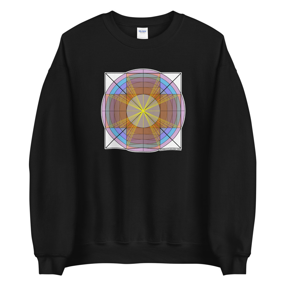 Dynamic Symmetry Unisex Sweatshirt (Multiple Colors)