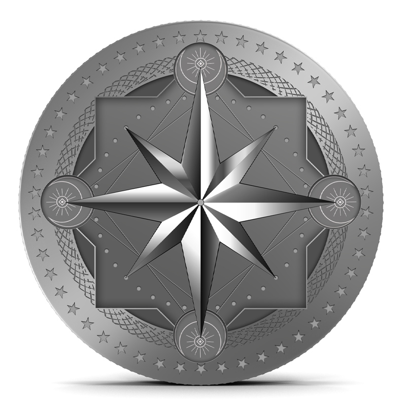 The Randall Carlson Commemorative Talisman Silver Round .999 FINE!